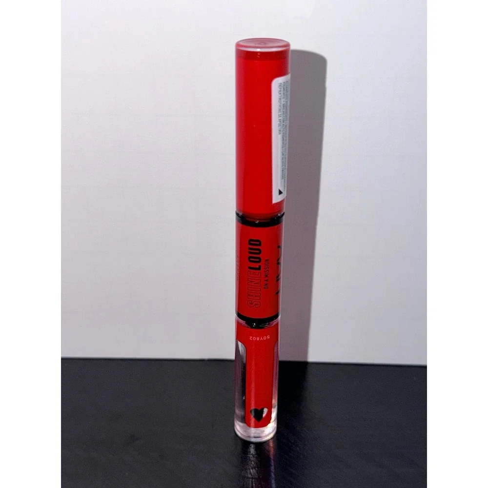 NYX Shine Loud High Shine Lip Color On a Mission Red Liquid Lipstick Gloss